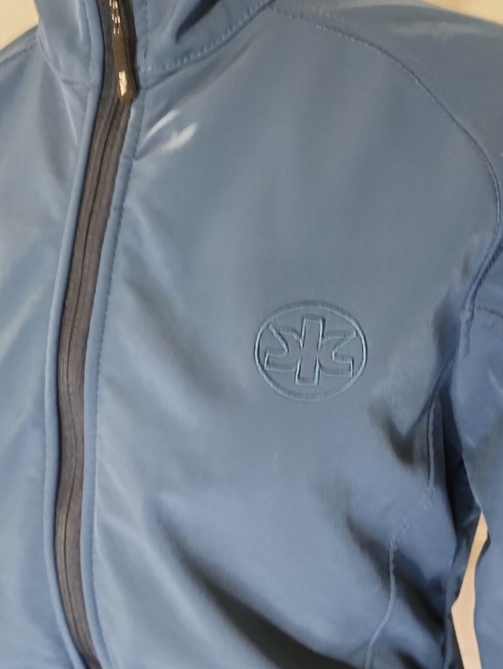Port Authority Ladies Navy Textured Jacket - Picture 7 of 13